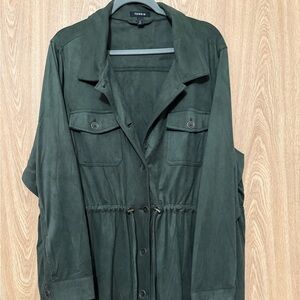 Torrid Dark Green Utility Jacket